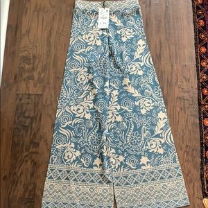 ZARA high waisted knit pants